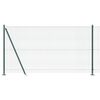 vidaXL Stup za ogradu Zelena 50 x 1,2 m (12 x 12 mm mreža) Čelik i PVC
