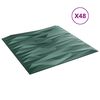 vidaXL Zidne panele 48 pcs Kamen zelena 50 x 50 cm XPS pjena