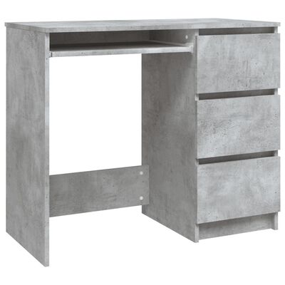 vidaXL Radni stol siva boja betona 90 x 45 x 76 cm od iverice