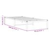 vidaXL Metalni okvir za krevet crni 90 x 190 cm