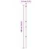 vidaXL Stup za ogradu 26 pcs Siva 3,2 x 3,2 x 190 cm