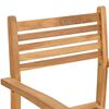 vidaXL Stolica 6 pcs Smeđa 56 x 55 x 90.5 cm Čvrsto teak drvo