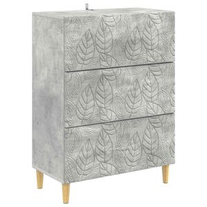 vidaXL Ormar s ladicama Betonska siva 66 x 34,5 x 90 cm
