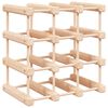 vidaXL Stalak za vino za 12 boca 36 x 23 x 36 cm masivna borovina