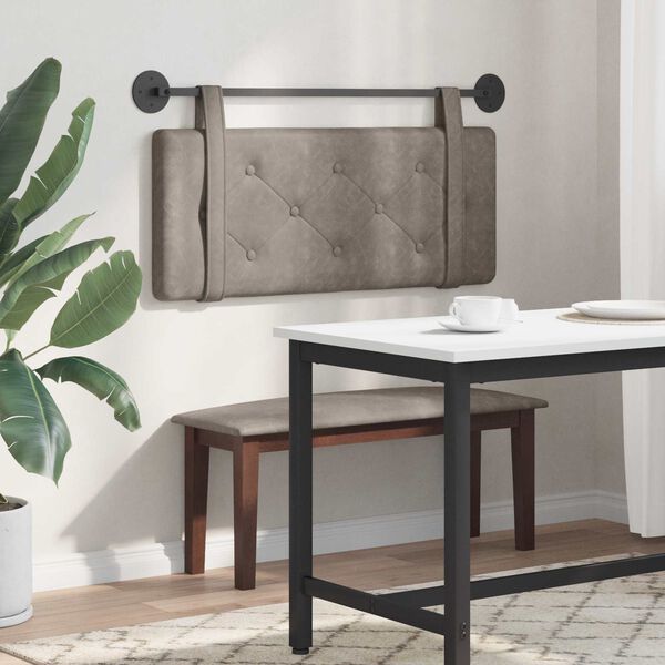 vidaXL Držeće uzglavlje Zidne Sivi 100 cm Antikni PU