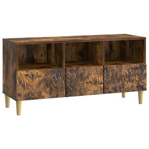 vidaXL TV ormar 102 x 34,5 x 50 cm Dimljeni hrast Konstruirano drvo