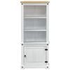 vidaXL Highboard Bijelo 74 x 38 x 170 cm Čvrsto borovo drvo