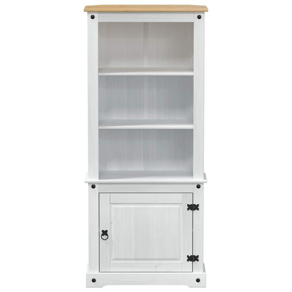 vidaXL Highboard Bijelo 74 x 38 x 170 cm Čvrsto borovo drvo