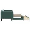 vidaXL Dnevni krevet na razvlačenje tamnozeleni 90 x 200 cm baršunasti