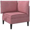 vidaXL Sofa s pohranom Ružičasta Bar&scaron;un
