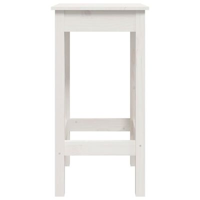 vidaXL Barske stolice 2 kom bijela 40 x 40 x 78 cm od masivne borovine