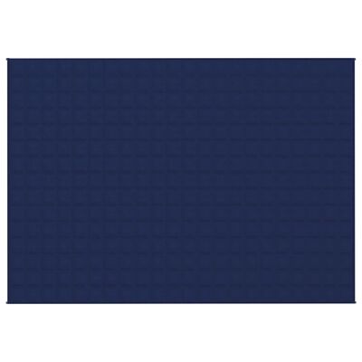 vidaXL Teška deka plava 155x220 cm 7 kg od tkanine