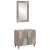 vidaXL Set ormarića za kupaonicu 2 kom. Siva 62 x 33 x 58 cm
