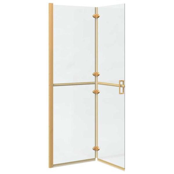 vidaXL Walk-In zid za tuširanje Zlatno 90 x 6.5 x 190 cm