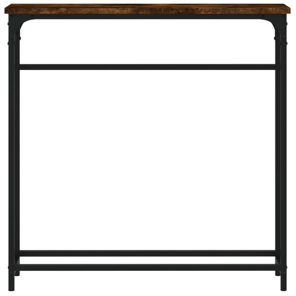 vidaXL Konzolni stol boja hrasta 75 x 19,5 x 75 cm konstruirano drvo