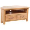 vidaXL TV ormarić s ladicom 88 x 42 x 46 cm masivna hrastovina