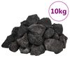 vidaXL Vulkansko kamenje 10 kg crno 3-5 cm