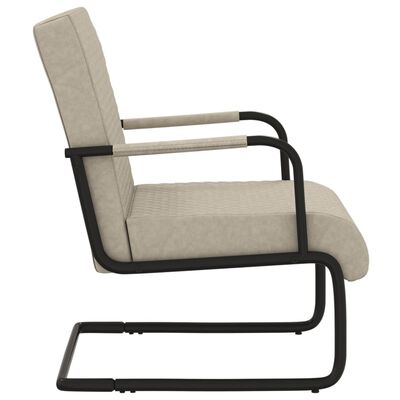 vidaXL Konzolna stolica od umjetne kože svjetlosiva