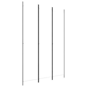 vidaXL Sobna pregrada s 3 panela bijela 150 x 220 cm od tkanine