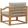 vidaXL Srednja sofa za van Čvrsto drvo akacije Prirodna