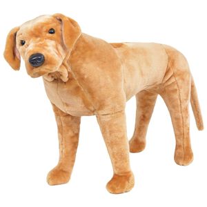 vidaXL Samostojeći pli&scaron;ani labrador svjetlosmeđi XXL