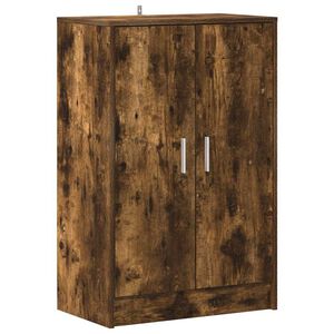 vidaXL Ormarić za cipele dimljeni hrast 60x35x92 cm konstruirano drvo