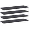vidaXL Police za knjige 4 kom sive 60 x 20 x 1,5 cm od iverice