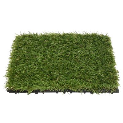 vidaXL Pločice umjetne trave 11 kom 30 x 30 cm zelene