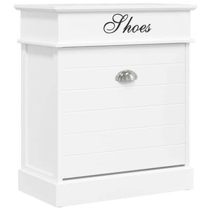 vidaXL Ormarić za cipele bijeli 50 x 28 x 58 cm od drva paulovnije