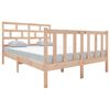 vidaXL Okvir za krevet od masivne borovine 140 x 190 cm