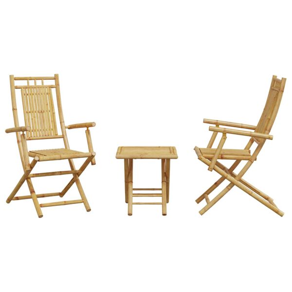 vidaXL 3-dijelni bistro set od bambusa