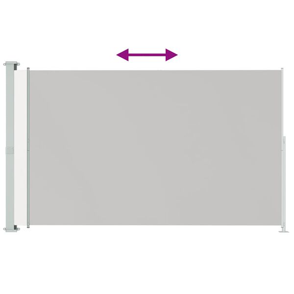 vidaXL Uvlačiva bočna tenda za terasu 180 x 300 cm krem