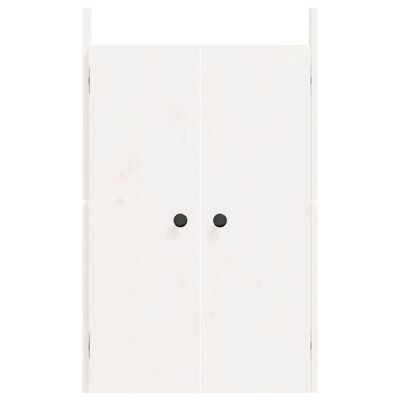 vidaXL Vanjska kuhinjska vrata Bijela 50x9x82 cm od masivne borovine