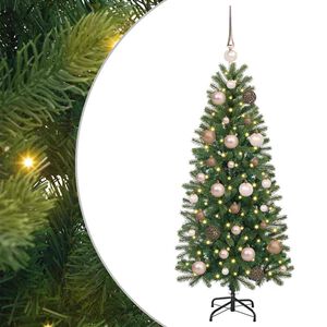 vidaXL Umjetno božićno drvce s stalakom Zelena 120 cm PE i PVC