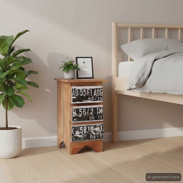 vidaXL Noćni ormarić 30 x 30 x 51 cm od masivnog drva mahagonija