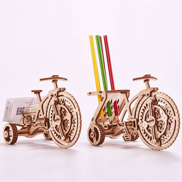 425873 Wood Trick Wooden Scale Model Kit Bicycle