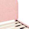 vidaXL Okvir kreveta za malu djecu s naslonom Ružičasta 70 x 140 cm