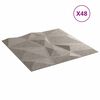 vidaXL Zidne panele 48 pcs Betonsko Siva 50 x 50 cm XPS pjena