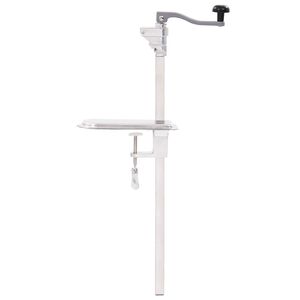 vidaXL Otvarač za limenke srebrni 70 cm aluminij i nehrđajući čelik