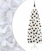 vidaXL Umjetno usko božićno drvce s kuglicom 180 cm 300 LED lampica