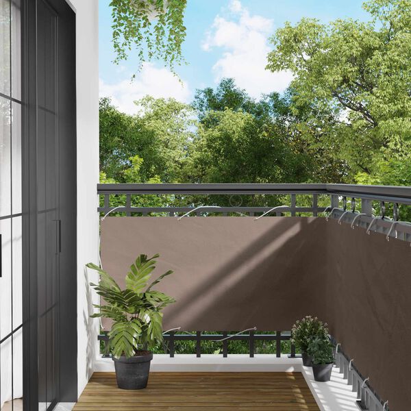 vidaXL Balcony ekran PU prekriveni oksford alu