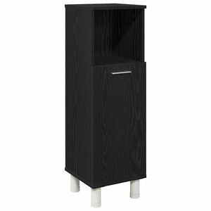 vidaXL Kupaonski ormar Crni hrast 30 x 30 x 95 cm Konstruirano drvo