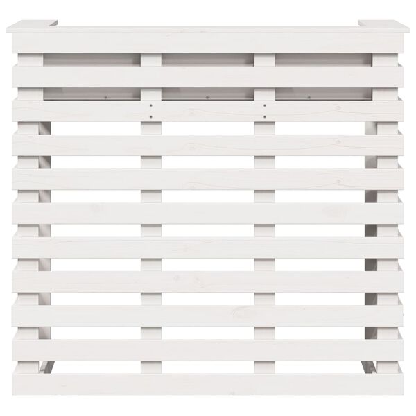 vidaXL Vanjski barski stol bijeli 113,5x50x103 cm od masivne borovine