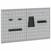 vidaXL Panel za alate 2 kom. Siva 100 x 1 x 60 cm