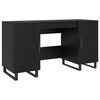 vidaXL Stol Crni hrast Konstruirano drvo 140 x 50 x 75 cm