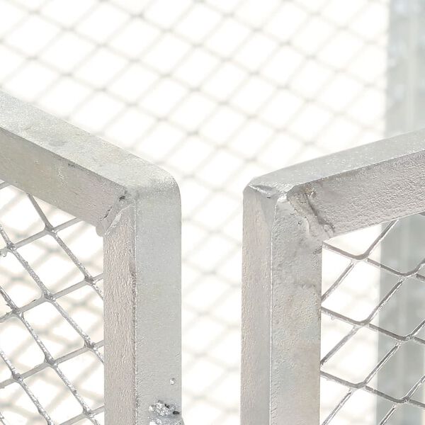 vidaXL Vrtna posuda za kompost 85 x 85 x 70 cm od pocinčanog željeza