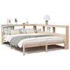 vidaXL Krevet s regalom za knjige bez madraca 160x200 cm od borovine