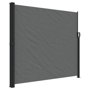 vidaXL Bočna tenda na uvlačenje antracit 180 x 600 cm