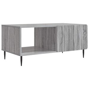 vidaXL Kava Stol Siva Sonoma 90 x 50 x 40 cm Konstruirano drvo
