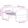 vidaXL Okvir kreveta bez madraca vo&scaron;tano smeđi 90 x 200 cm od borovine